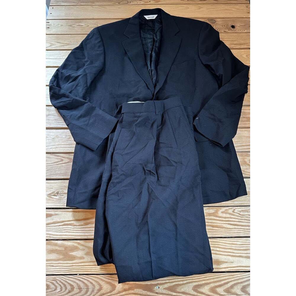 Pronto Uomo 2 Piece Suit Size 46 Tall Men’s Black